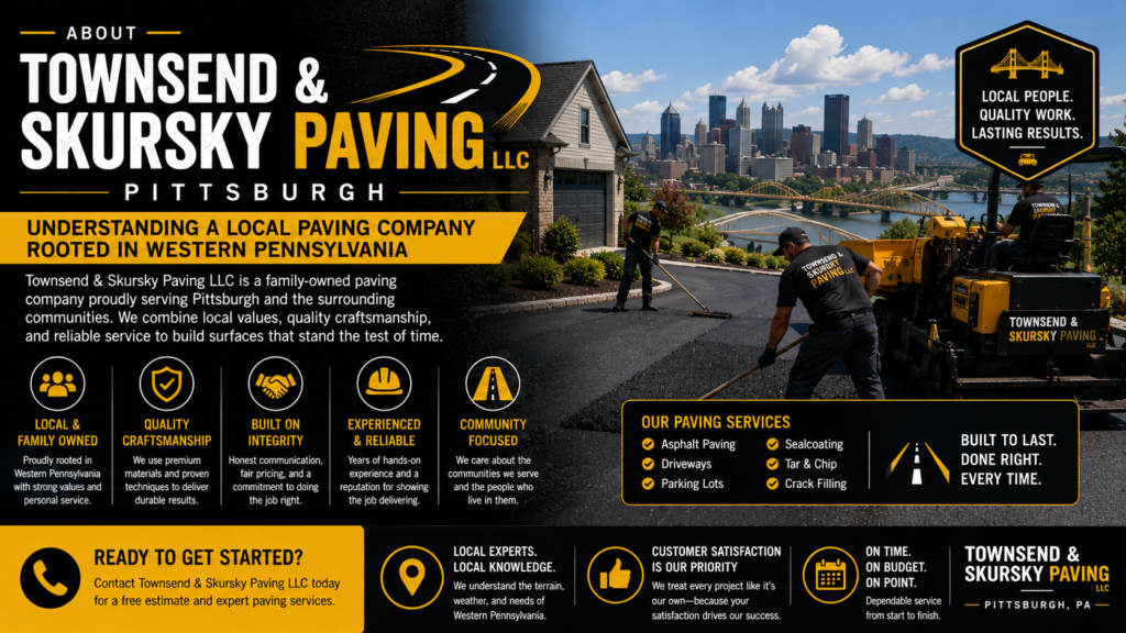 About Townsend & Skursky Paving LLC Pittsburgh Understanding a Local Paving Company Rooted in Western Pennsylvania