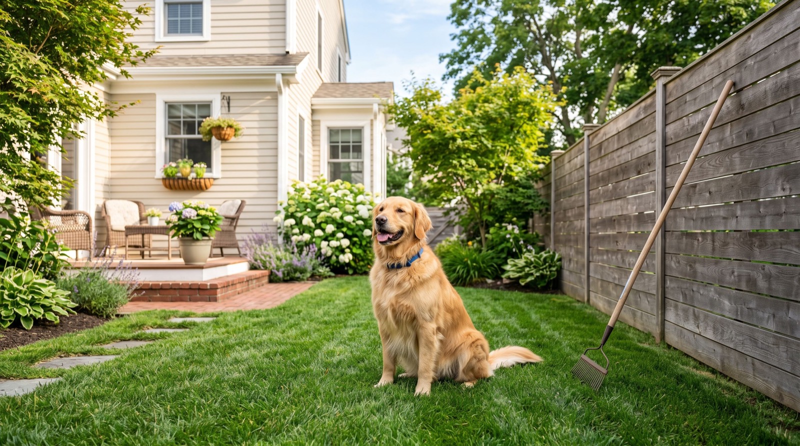 Dog Poop Scooper with Bag Attached: Back-Friendly